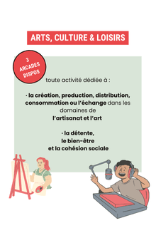 Photo de Appel à projets Arcades Arts, Culture & Loisirs